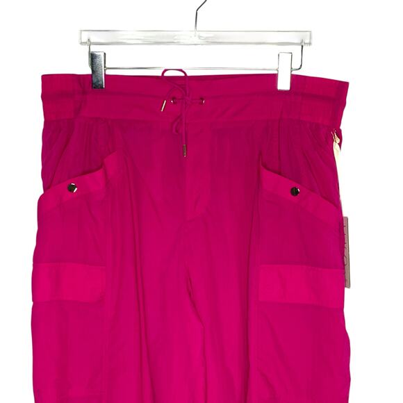 Athleta x Alicia Keys 18 NEW Keys High Waist Utility Pants Jogger Rasberry Pink - Picture 5 of 11